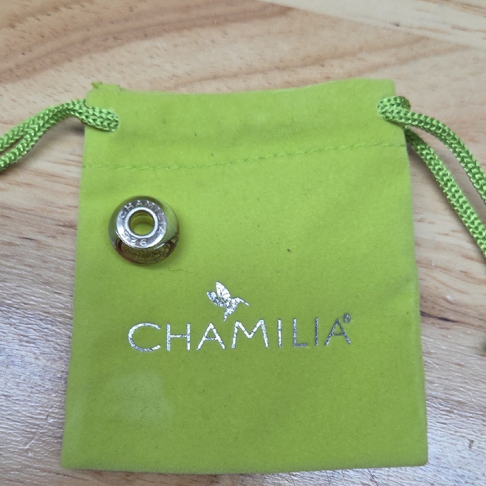 Chamilia Gold Charm Bead with Silver Accents